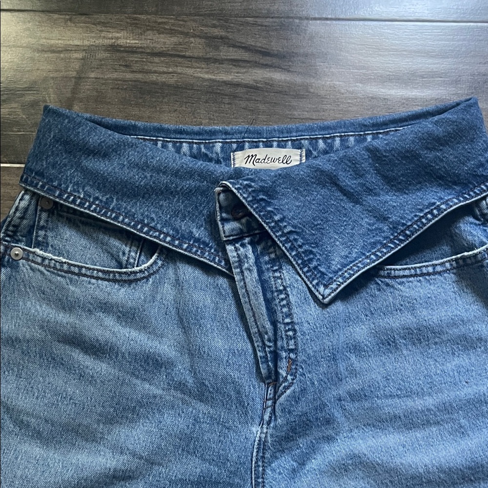 Madewell Perfect Vintage Wide-Leg Crop Jeans - Blue